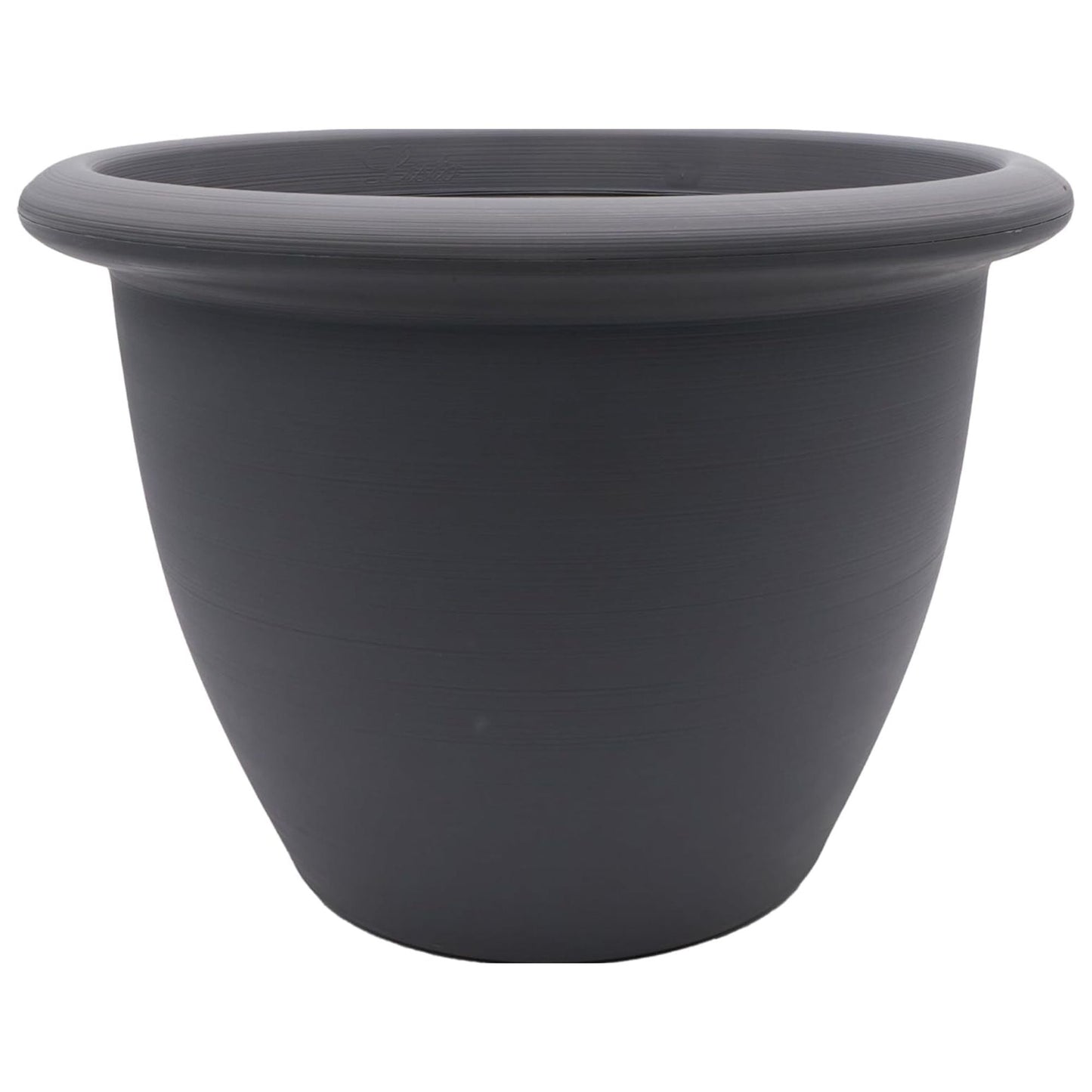 The HC Companies Sevilla Self-Watering Pot with Internal Disk 12 Inch, Warm Gray