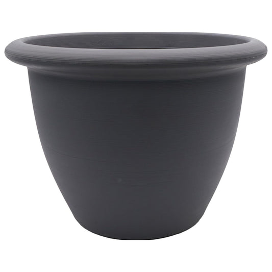 The HC Companies Sevilla Self-Watering Pot with Internal Disk 12 Inch, Warm Gray