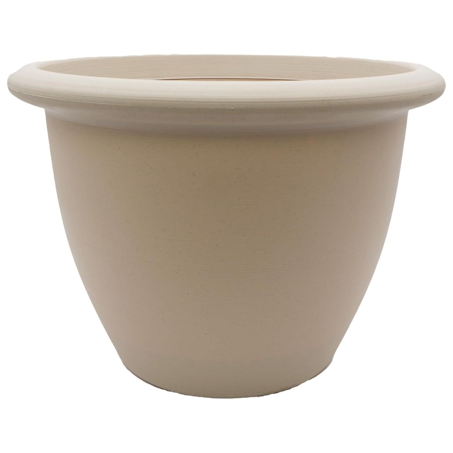 The HC Companies Sevilla Self-Watering Pot with Internal Disk 14", Cottage Stone