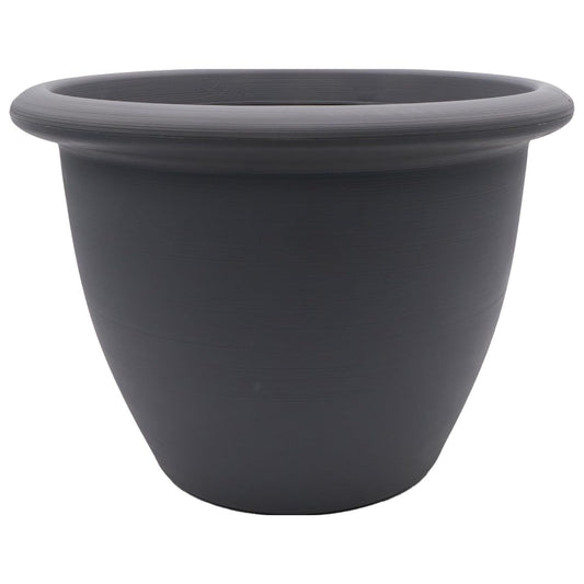 The HC Companies Sevilla Self-Watering Pot with Internal Disk 14 Inch, Warm Gray