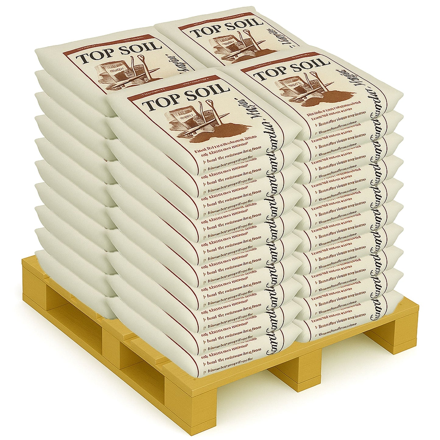 Michigan Peat Garden Magic Organic Potting Top Soil Blend, 40 lb Bag, 60 Pack