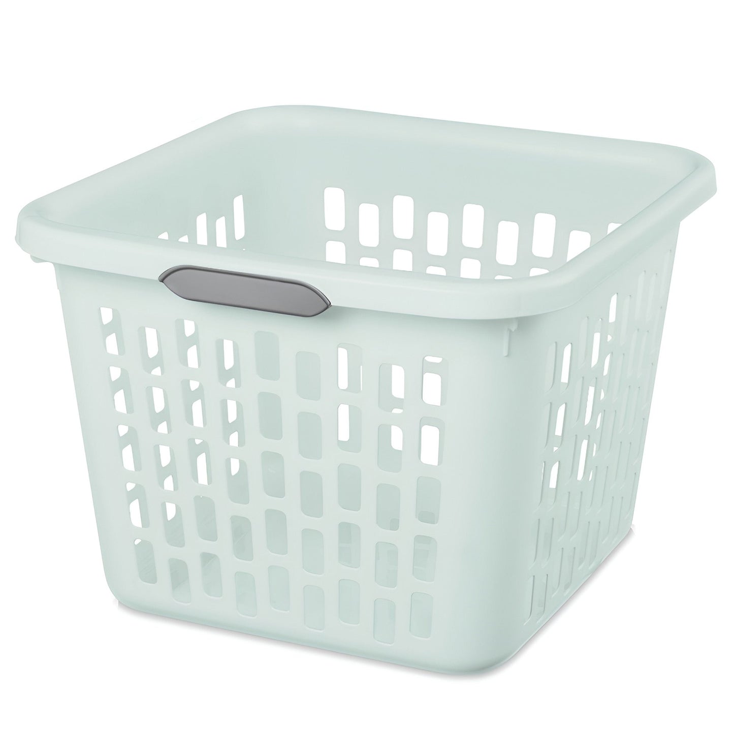 Sterilite Laundry Basket, 1.5 Bushel Plastic Hamper with Handles, Mint, 18 Pack