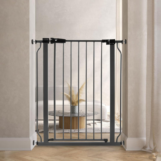BalanceFrom Walk Thru Safety Gate, Fits 29.1-33.8" Openings, 36” Tall, Graphite