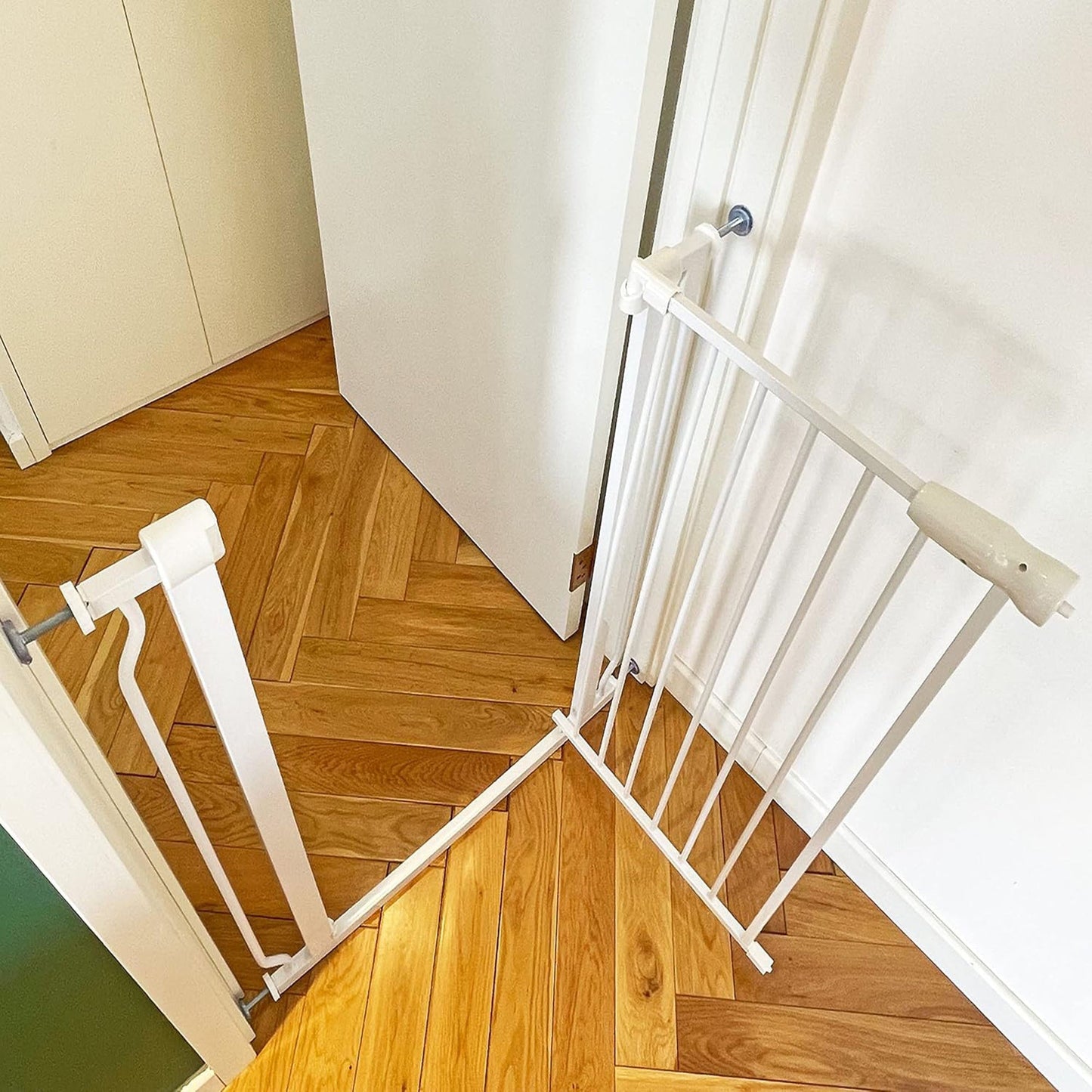 BalanceFrom Walk Thru Safety Gate, Fits 29.1-33.8" Openings, 36” Tall, White