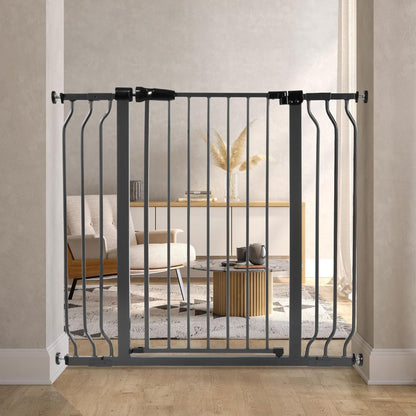 BalanceFrom Walk Thru Safety Gate, Fits 29.1-43.3" Openings, 36” Tall, Graphite