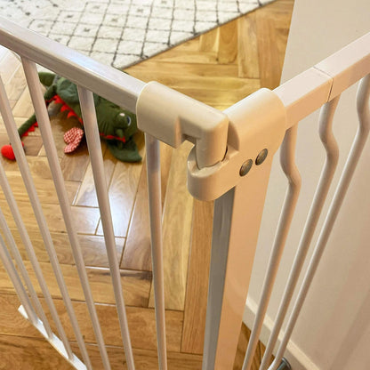 BalanceFrom Walk Thru Safety Gate, Fits 29.1-43.3" Openings, 36” Tall, White