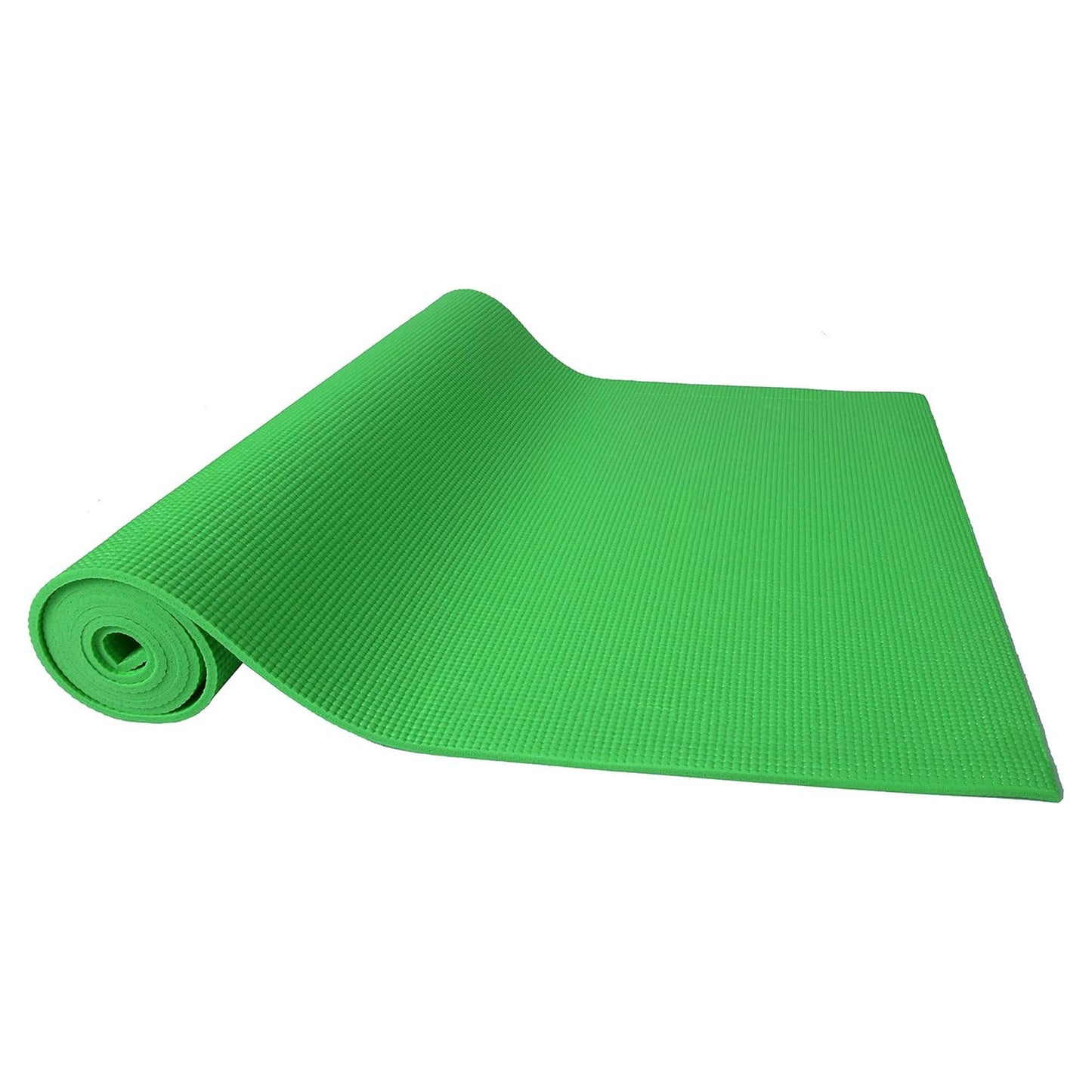 Fitvids 1/4” High Density Thick Non Slip Workout Yoga Mat and Carry Strap, Green