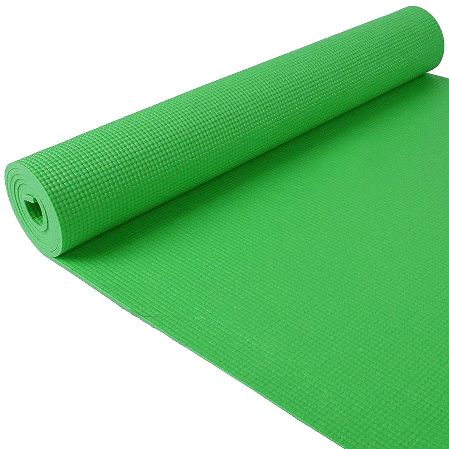 Fitvids 1/4” High Density Thick Non Slip Workout Yoga Mat and Carry Strap, Green