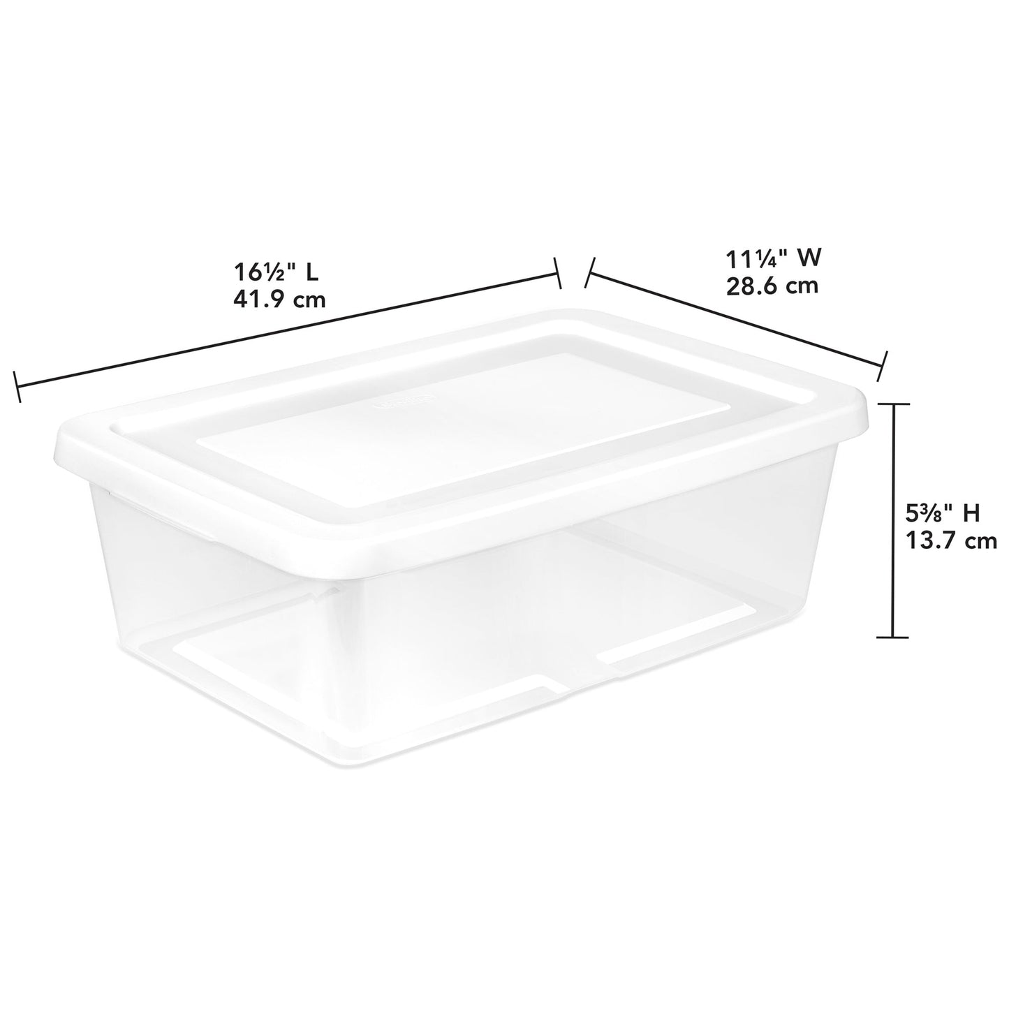 Sterilite 12 Qt Storage Box, Stackable Plastic Container Home Organizer, 30 Pack