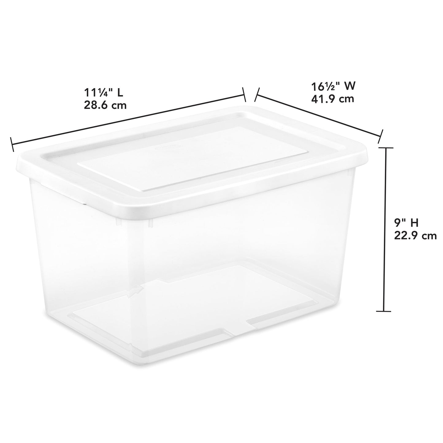 Sterilite 20 Qt Storage Box, Stackable Plastic Container, Home Organizer, 8 Pack