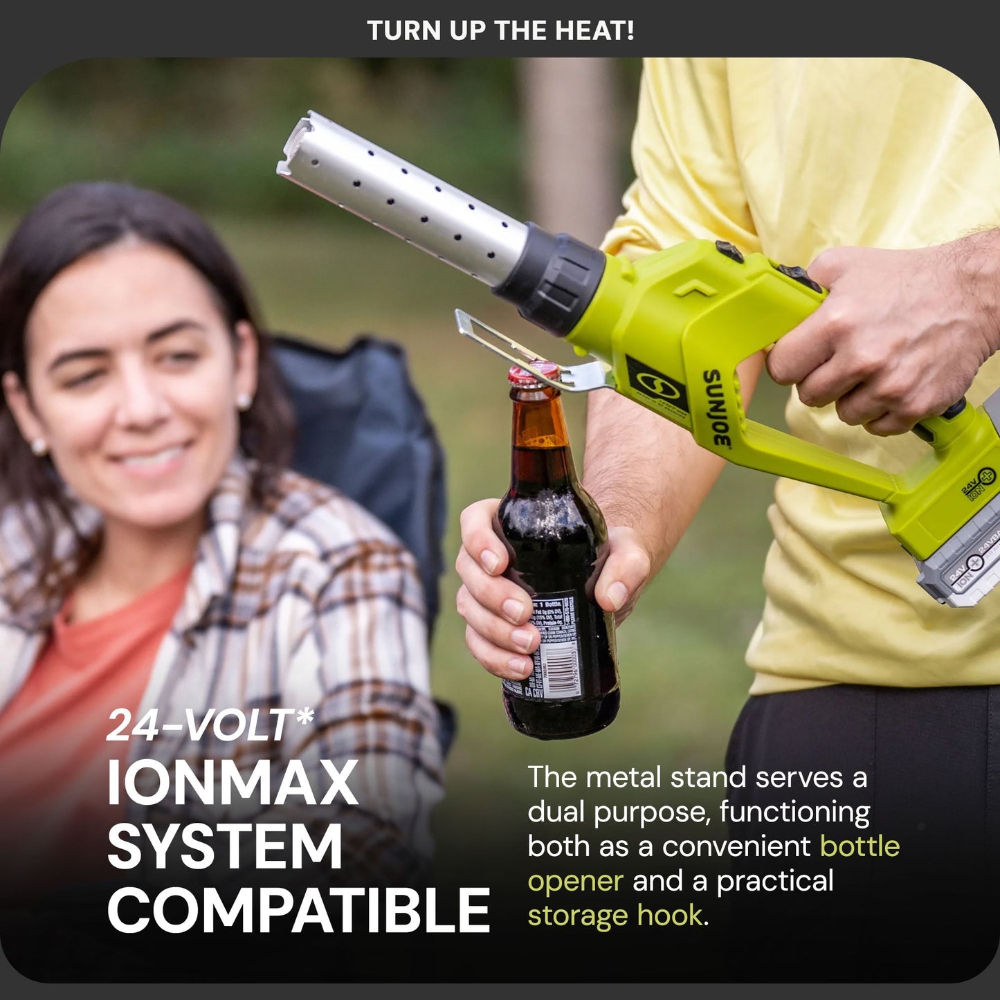 Sun Joe 24V Cordless Electric Fire Starter for Charcoal BBQ Grills, 24V-BBQ-LTE