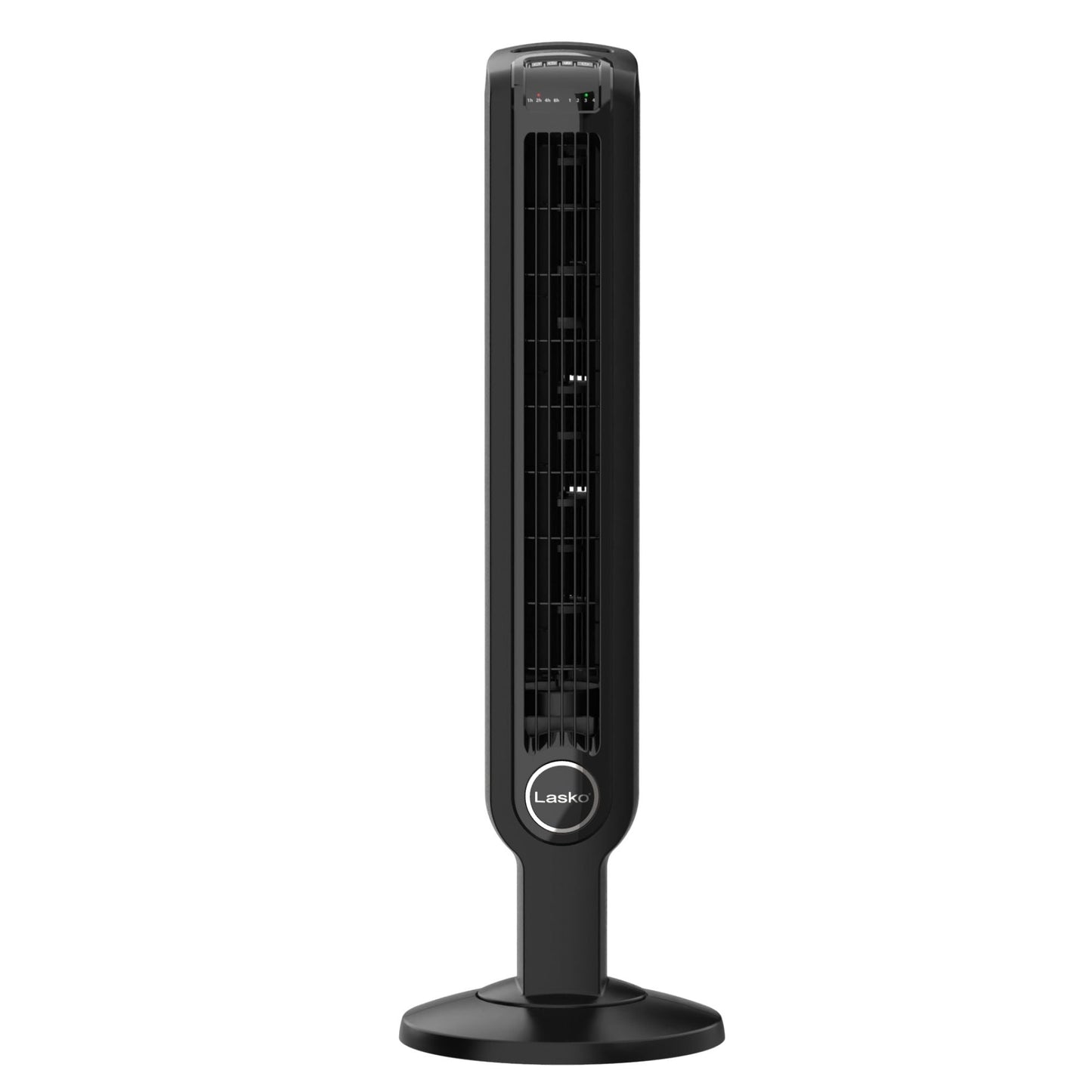 Lasko 36 Inch 4 Speed Oscillating Tower Fan with Timer and Remote Control, Black