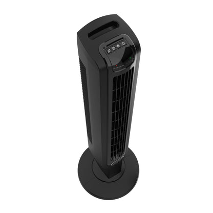 Lasko 36 Inch 4 Speed Oscillating Tower Fan with Timer and Remote Control, Black