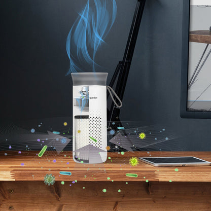 GermGuardian Portable Air Purifier for Small Spaces, USB Cable, 7” White, AC085