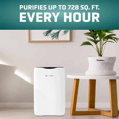 GermGuardian 3-In-1 HEPA Air Purifier for Home, 728 Sq. Ft. Rooms, Air Filter