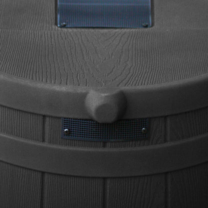 Good Ideas Rain Wizard Eco 50 Gal Rain Saver, Spigot, Recycled Materials, Black