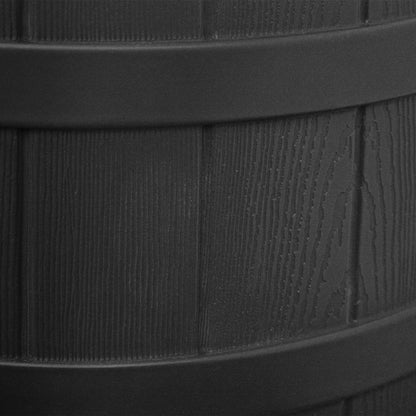 Good Ideas Rain Wizard Eco 50 Gal Rain Saver, Spigot, Recycled Materials, Black