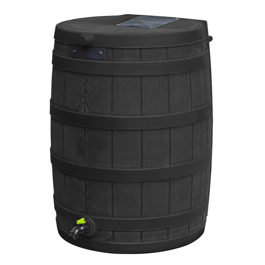 Good Ideas Rain Wizard Eco 50 Gal Rain Saver, Spigot, Recycled Materials, Black