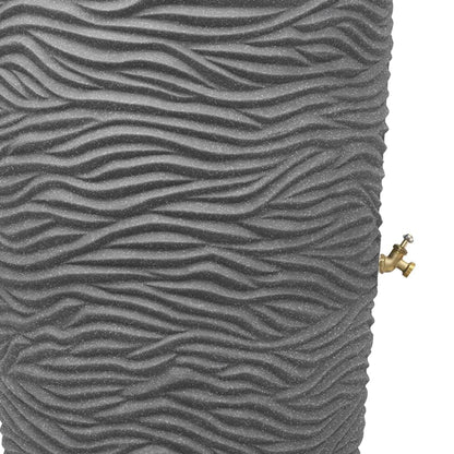 Good Ideas Impressions 65 Gallon Palm Trunk Rain Saver, 2 Spigots, Dark Granite