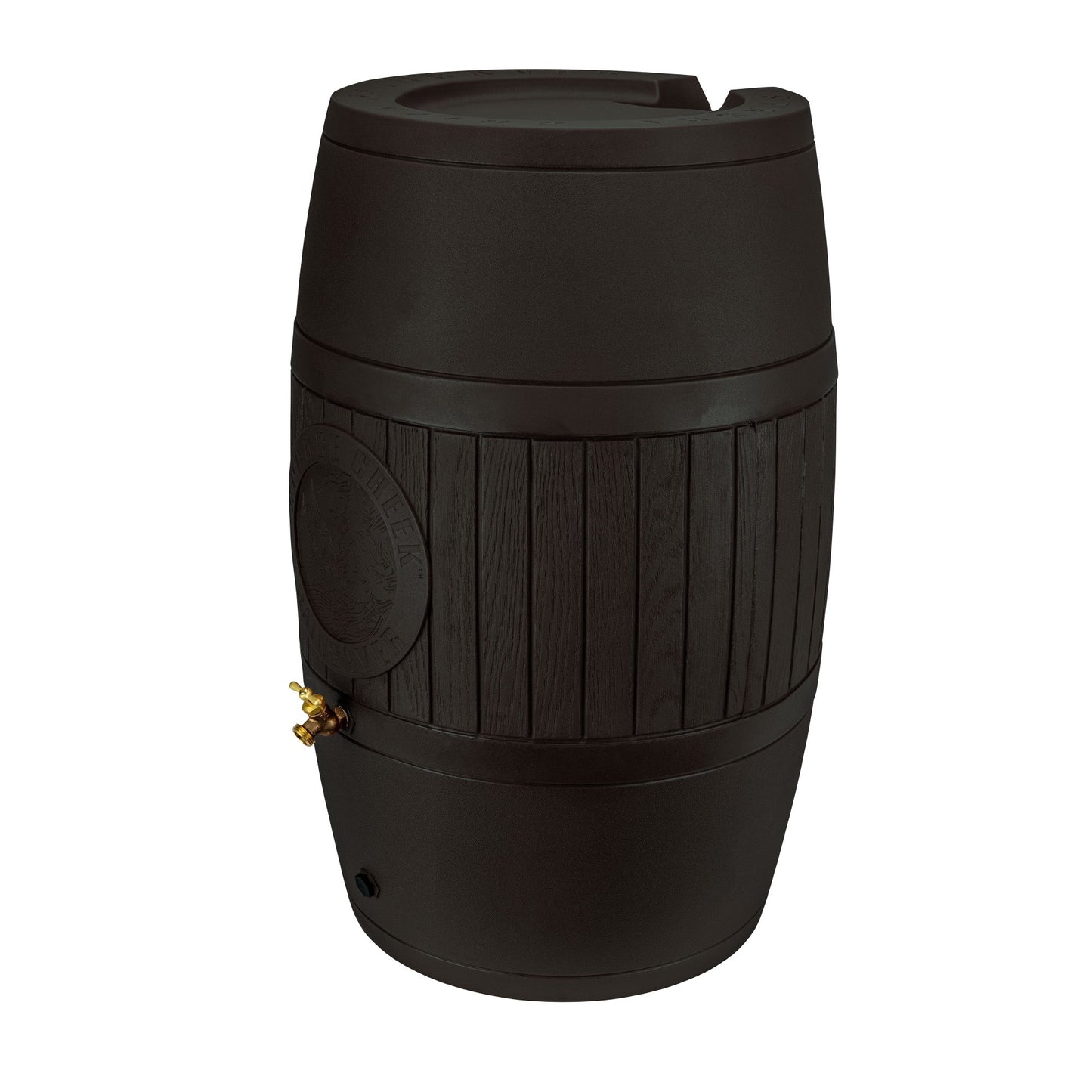 Good Ideas Bushman Spruce Creek 54 Gal Rain Saver Barrel with Spigot, Black