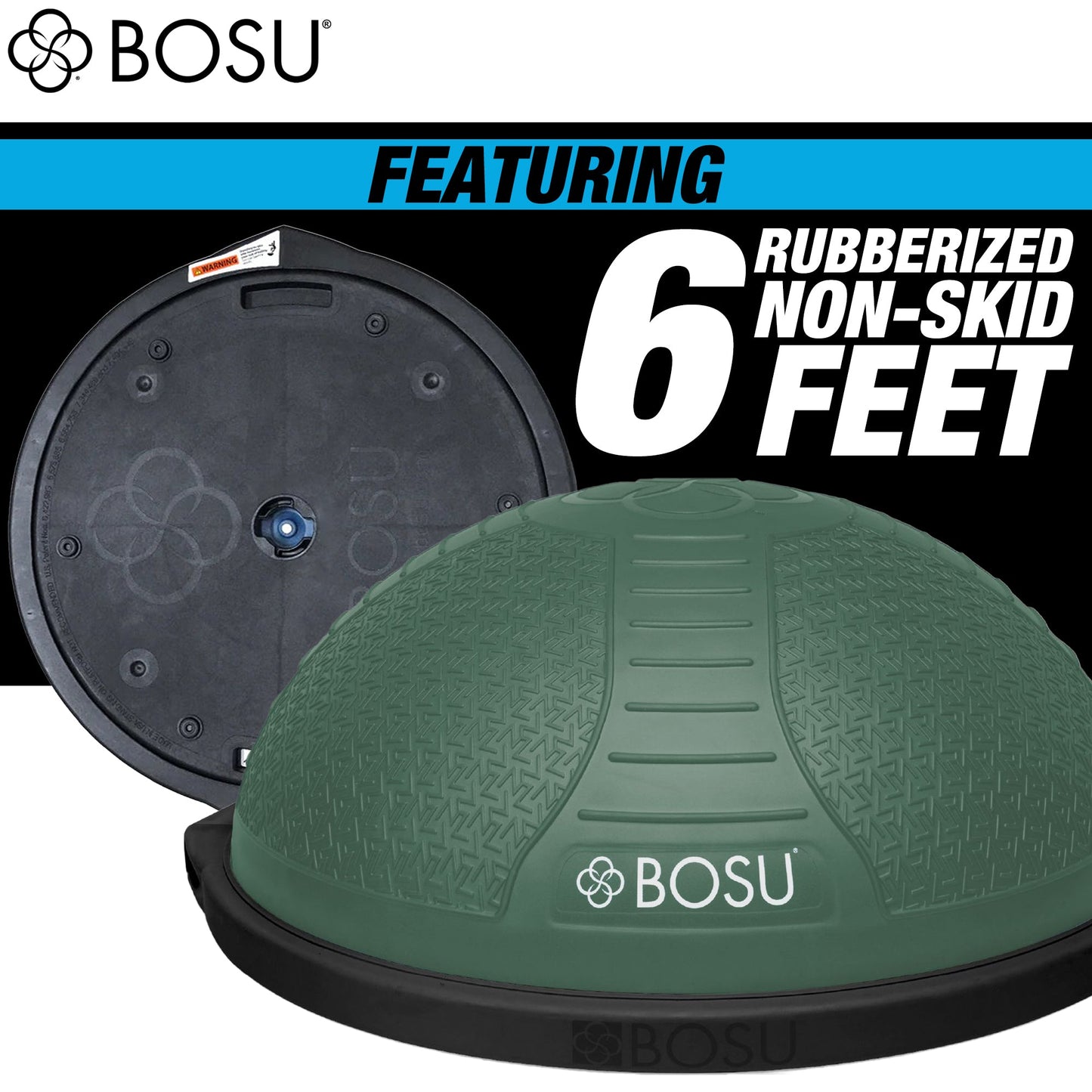 Bosu NEXGEN Balance Strength Trainer, Home Gym Workout Equipment, 26", Green
