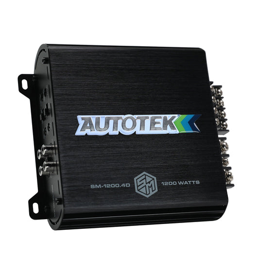 Autotek 1200W 4 Channel Car Audio Amplifier Bass Knob, Street Machine SM-1200.4D - Find Fresh Goods