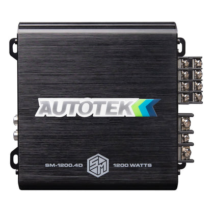 Autotek 1200W 4 Channel Car Audio Amplifier Bass Knob, Street Machine SM-1200.4D - Find Fresh Goods