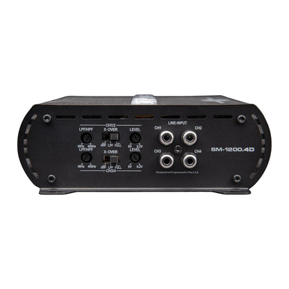 Autotek 1200W 4 Channel Car Audio Amplifier Bass Knob, Street Machine SM-1200.4D - Find Fresh Goods