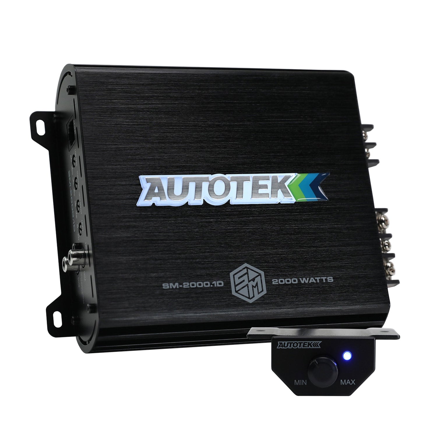 Autotek 2000W 1 Channel Car Audio Amplifier, Bass Knob, Street Machine SM-2000.1 - Find Fresh Goods