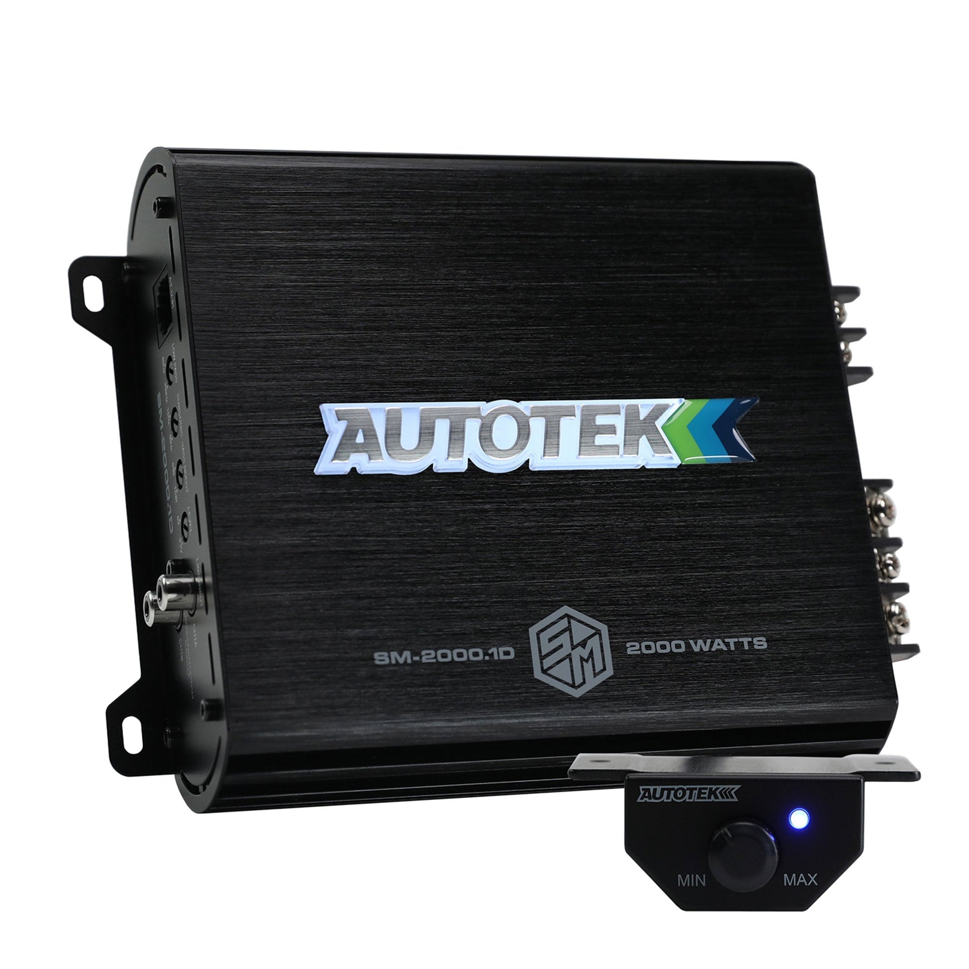 Autotek 2000W 1 Channel Car Audio Amplifier, Bass Knob, Street Machine SM-2000.1 - Find Fresh Goods
