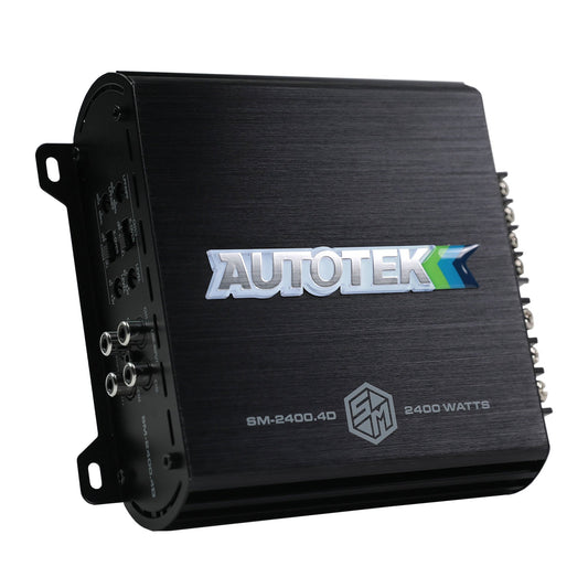 Autotek 2400W 4 Channel Car Audio Amplifier Bass Knob, Street Machine SM-2400.4D - Find Fresh Goods