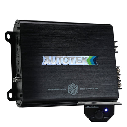 Autotek Street Machine 2600W 2 Channel Car Audio Amplifier, Bass Knob, Equalizer - Find Fresh Goods