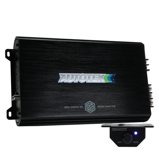 Autotek Street Machine 3600W 2 Channel Car Audio Amplifier, Bass Knob, Equalizer - Find Fresh Goods