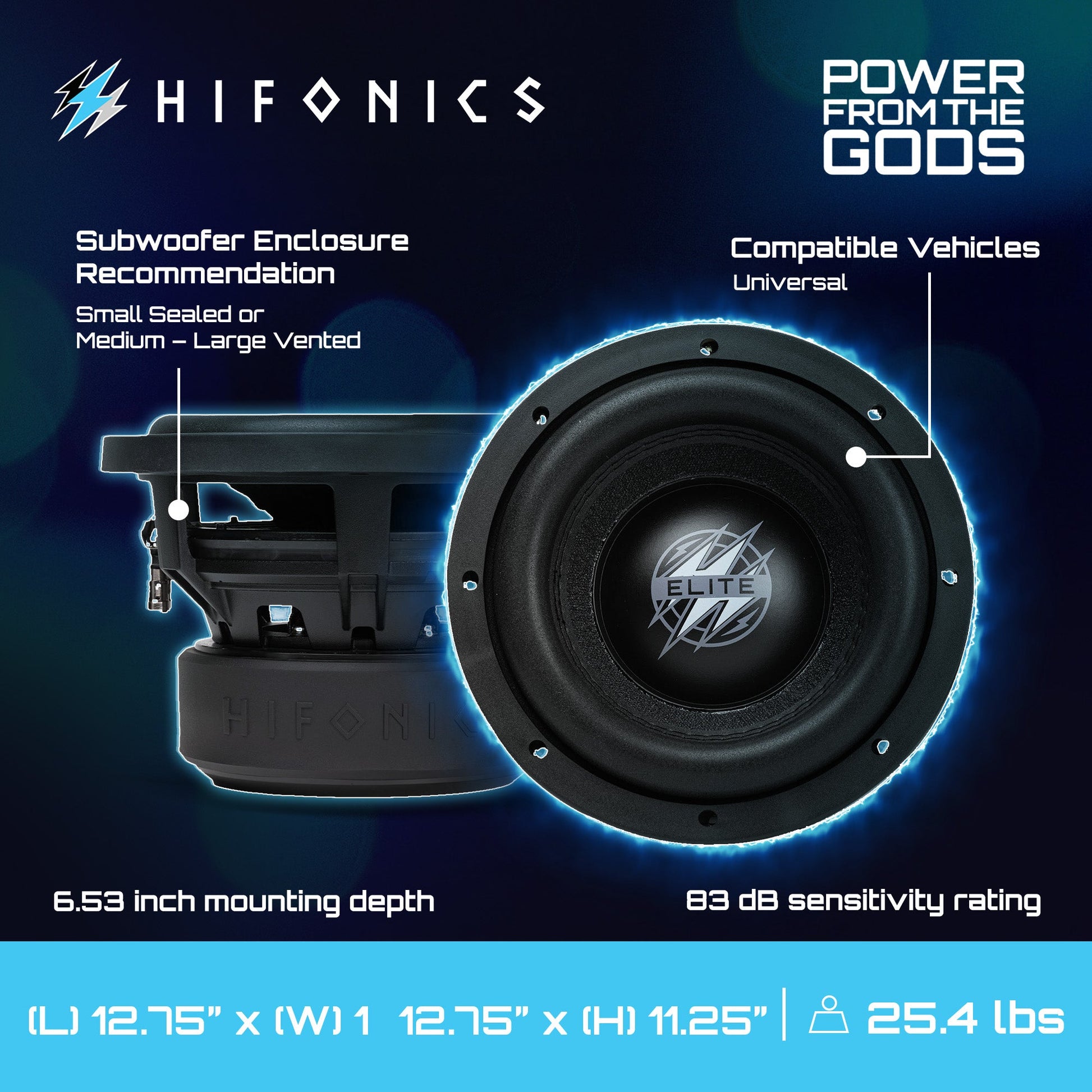 Hifonics 4 Pack ELITE 10" Subwoofer, Dual Voice Coil Car Audio Speaker, 1200W - Find Fresh Goods