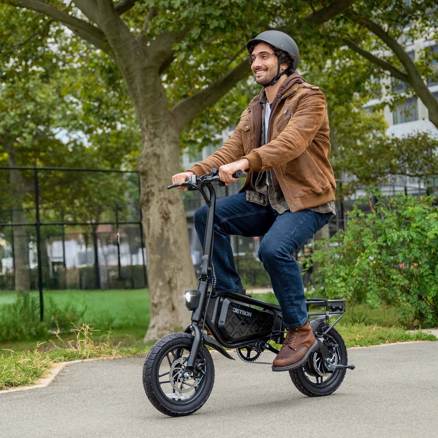 Jetson Bolt Pro Max Electric Folding Bike,14 Inch Wheels, 15.5 MPH Speed, Black