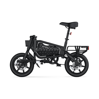 Jetson Bolt Pro Max Electric Folding Bike,14 Inch Wheels, 15.5 MPH Speed, Black