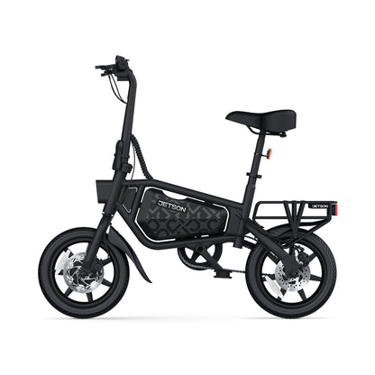 Jetson Bolt Pro Max Electric Folding Bike,14 Inch Wheels, 15.5 MPH Speed, Black