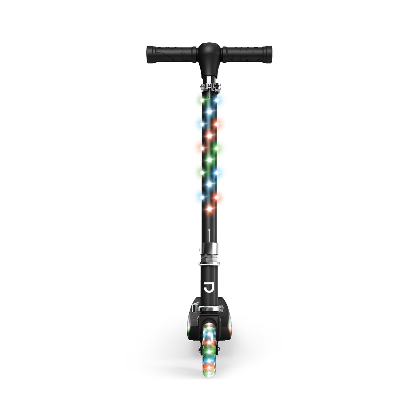 Jetson Jupiter Kick Scooter with LED Lights & Height Adjustable Handlebar, Black
