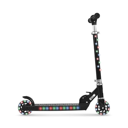 Jetson Jupiter Kick Scooter with LED Lights & Height Adjustable Handlebar, Black
