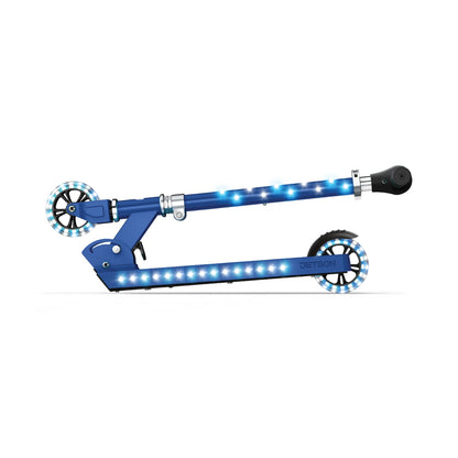 Jetson Jupiter Kick Scooter with LED Lights & Height Adjustable Handlebar, Blue