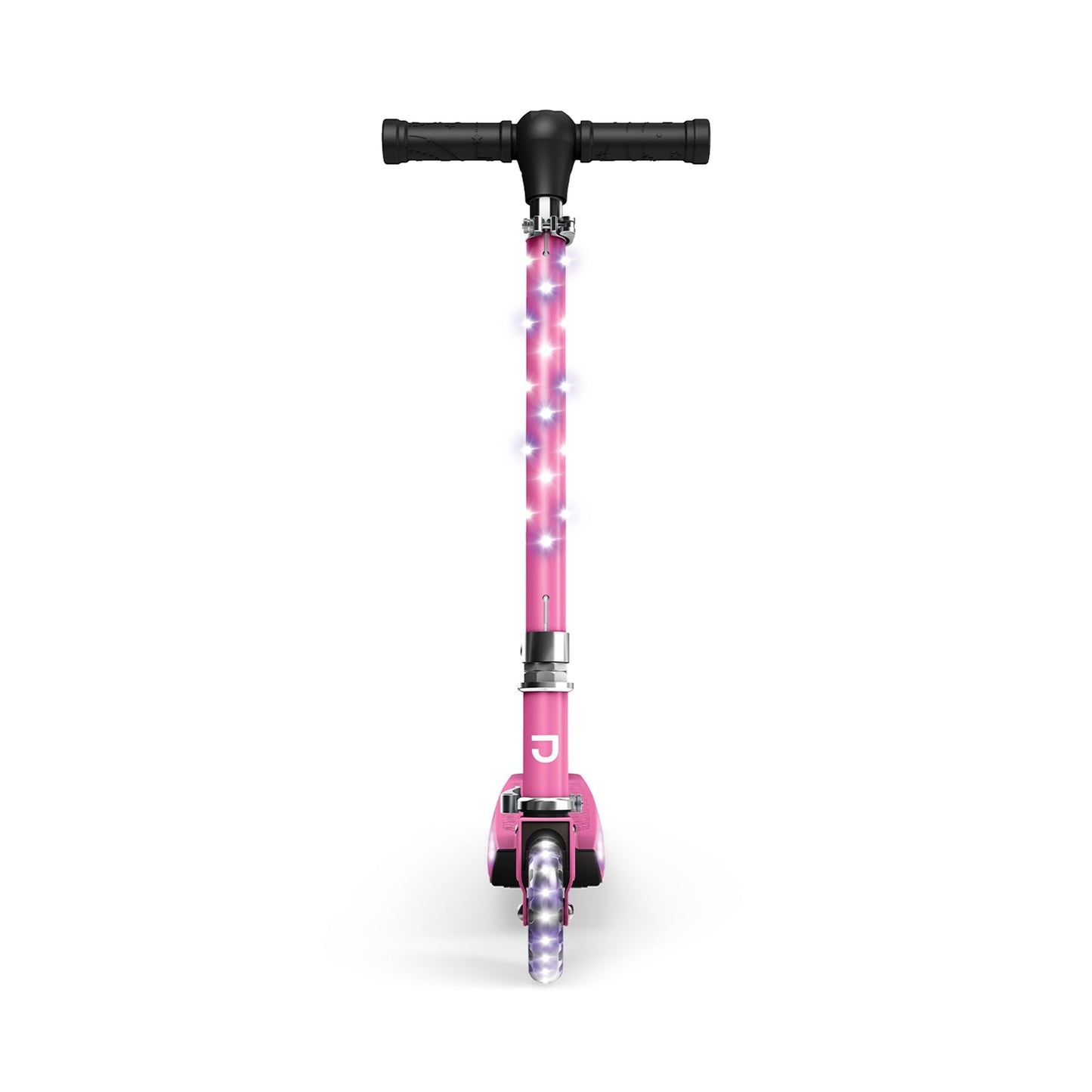 Jetson Jupiter Kick Scooter with LED Lights & Height Adjustable Handlebar, Pink