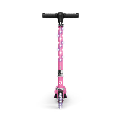 Jetson Jupiter Kick Scooter with LED Lights & Height Adjustable Handlebar, Pink