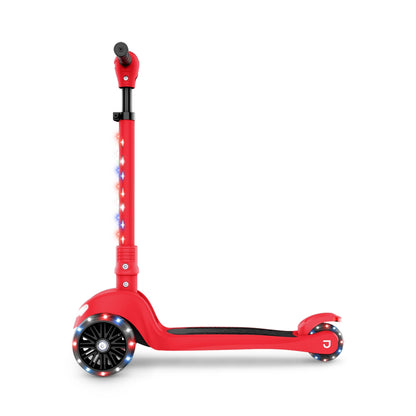 Jetson Jupiter Mini 3 Wheel Light-Up Kick Scooter with Adjustable Handlebar, Red