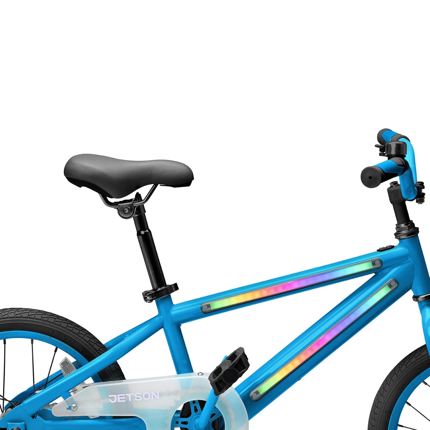 Jetson Light Rider 16" LED Kids Bike with Coaster Brakes, Training Wheels, Blue