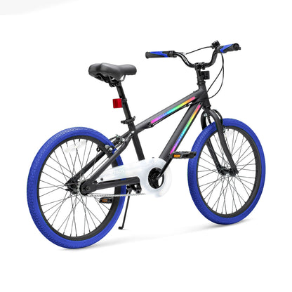 Jetson Light Rider 20" LED Kids Bike with Hand Brakes and Training Wheels, Blue