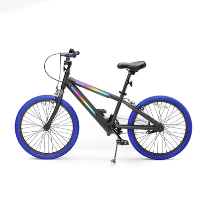 Jetson Light Rider 20" LED Kids Bike with Hand Brakes and Training Wheels, Blue