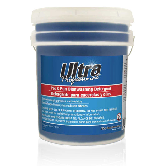 Ultra Professional™ 5 Gal Pots & Pans Dishwashing Detergent Fresh Scent, Blue