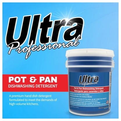 Ultra Professional™ 5 Gal Pots & Pans Dishwashing Detergent Fresh Scent, Blue