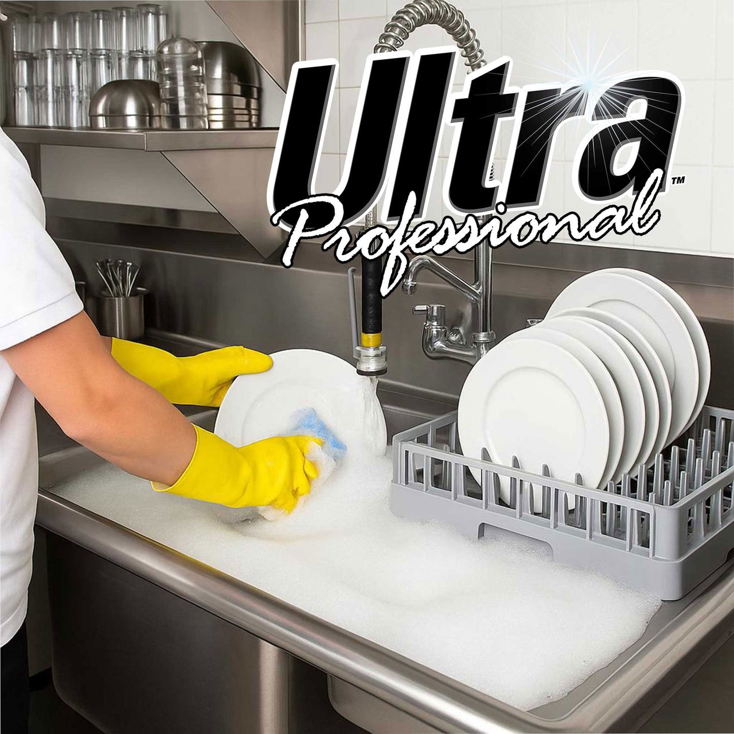 Ultra Professional™ 5 Gal Pots & Pans Dishwashing Detergent Lemon Scent, Yellow
