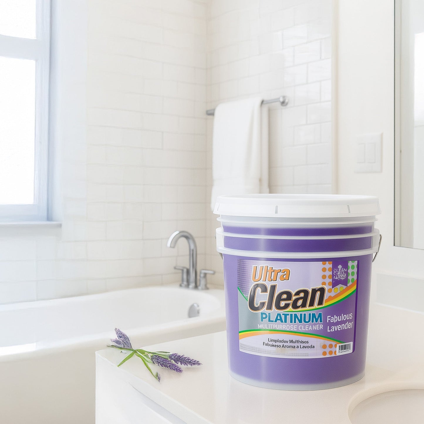 Ultra Clean Platinum Multipurpose Cleaner, Non-Abrasive, Lavender, 5 Gallons